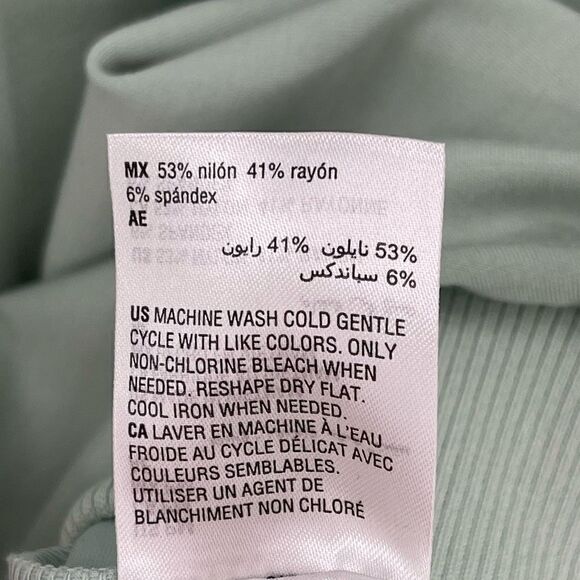 Alfani Modern Lounge Soft Balloon Sleeve Hoodie Sweatshirt Medium Petite Green - Picture 10 of 10